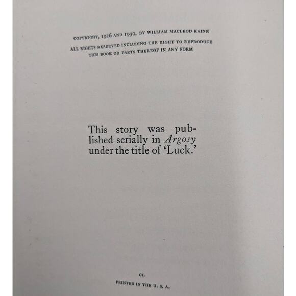 Moran Beats Back By William Macleod Raine Vintage Book Adventure Old West 1939 - Picture 10 of 16